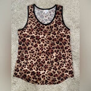 Accepting offers- LuLaRoe Brown Leopard Print Tank Top